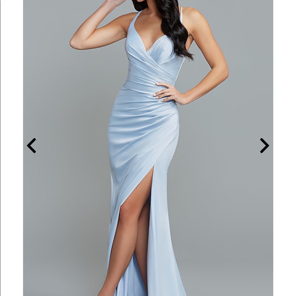 Light blue long dress from prom girl